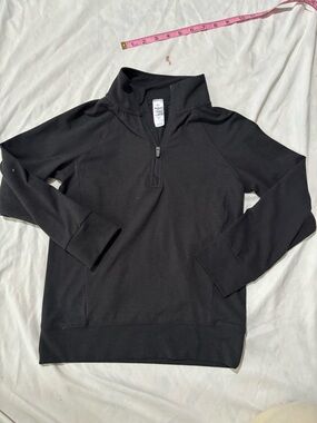 Women’s  Black Quarter-Zip Sweater Pullover